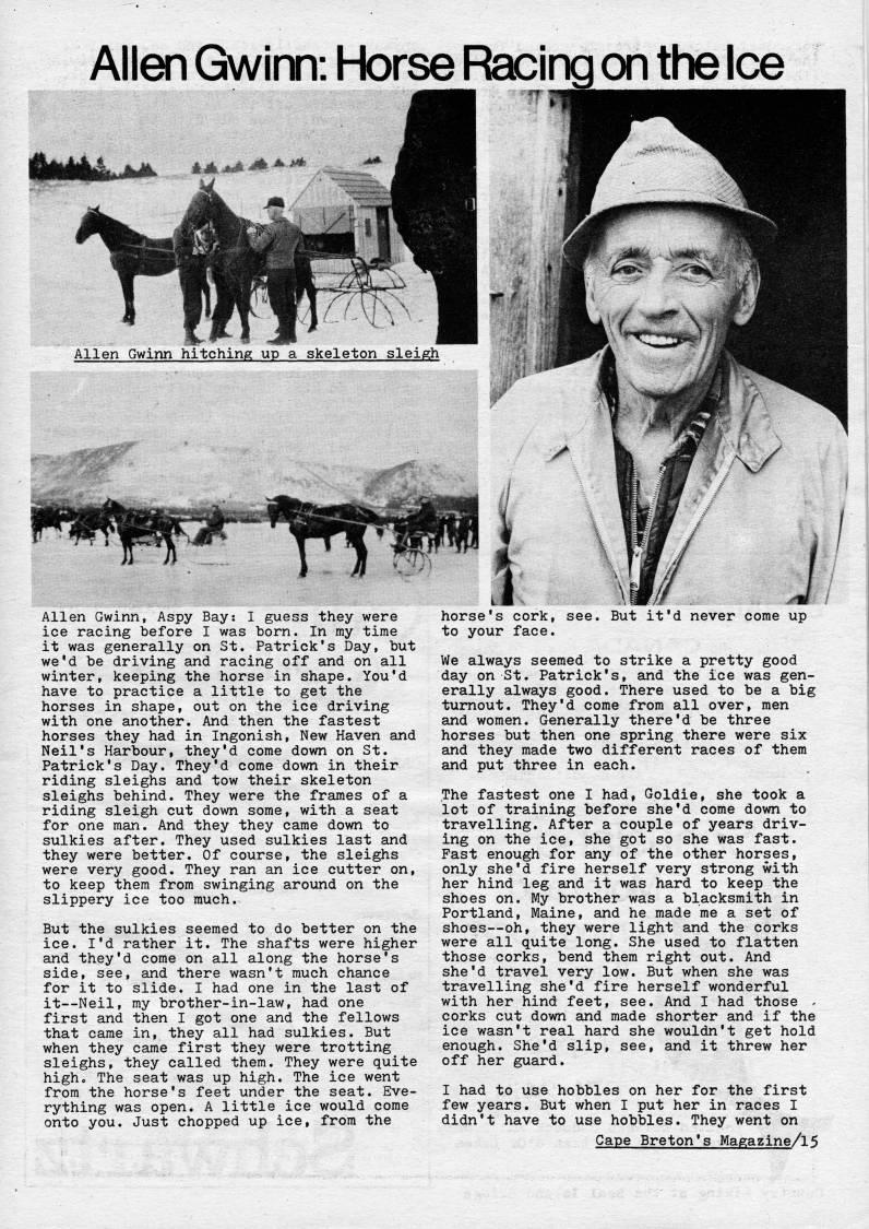 Page 15 - Allen Gwinn: Horse Racing on the Ice
