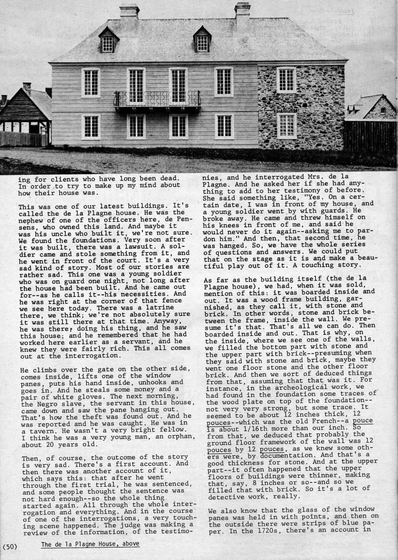 Page 50 - Yvon LeBlanc, Architect Fortress of Louisbourg