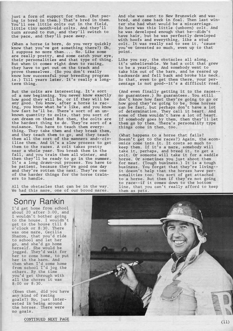Page 11 - The Donald Rankin Family and Harness Racing