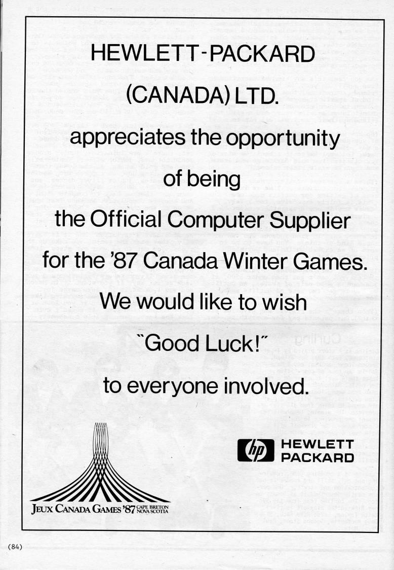 Page 84 - Advert: Canada Games '87