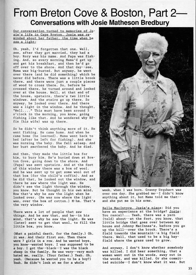 Page 35 - From Breton Cove and Boston: Conversations with Josie Matheson Bredbury Part 2